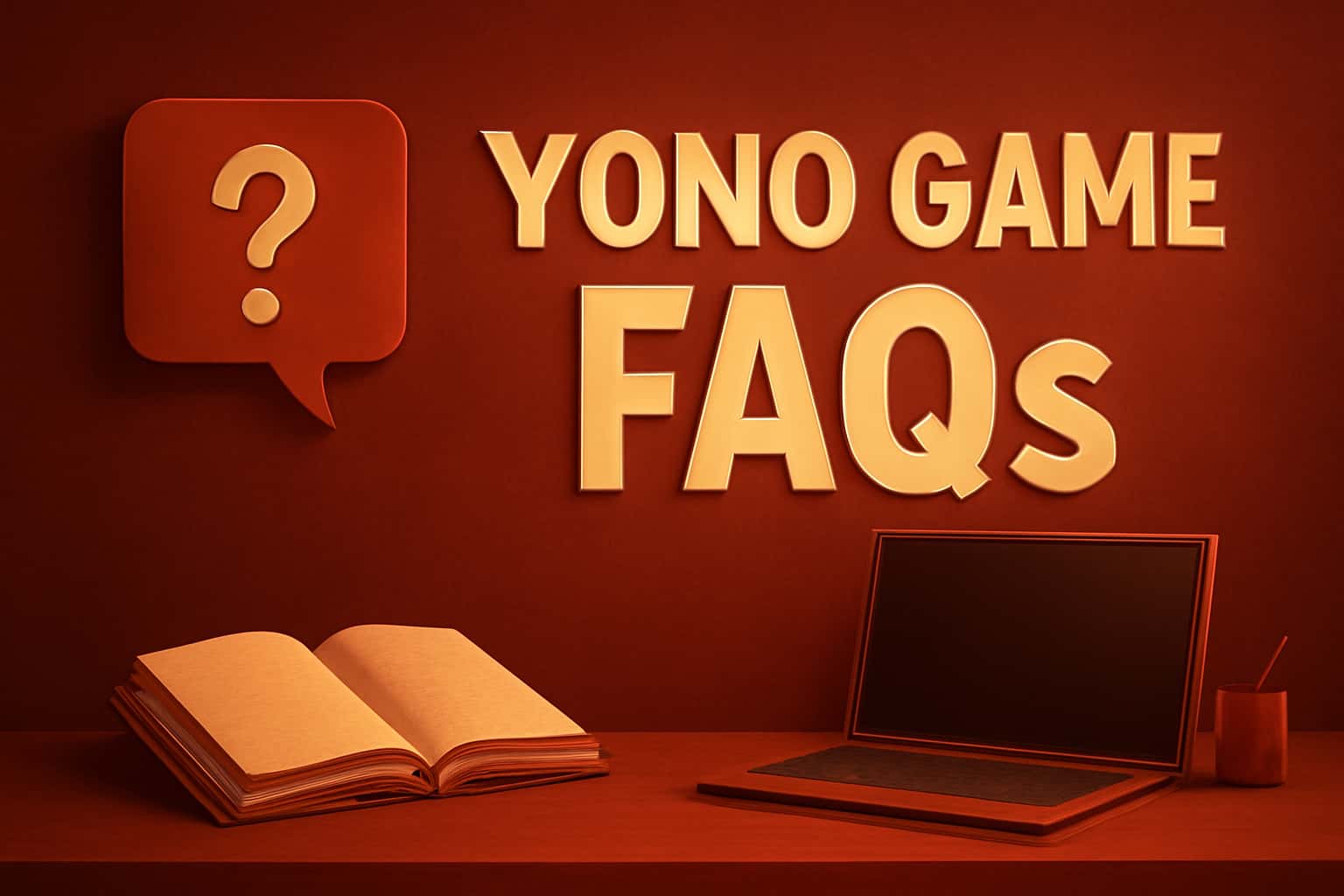 Informational graphic for Yono Game FAQs featuring relevant text.