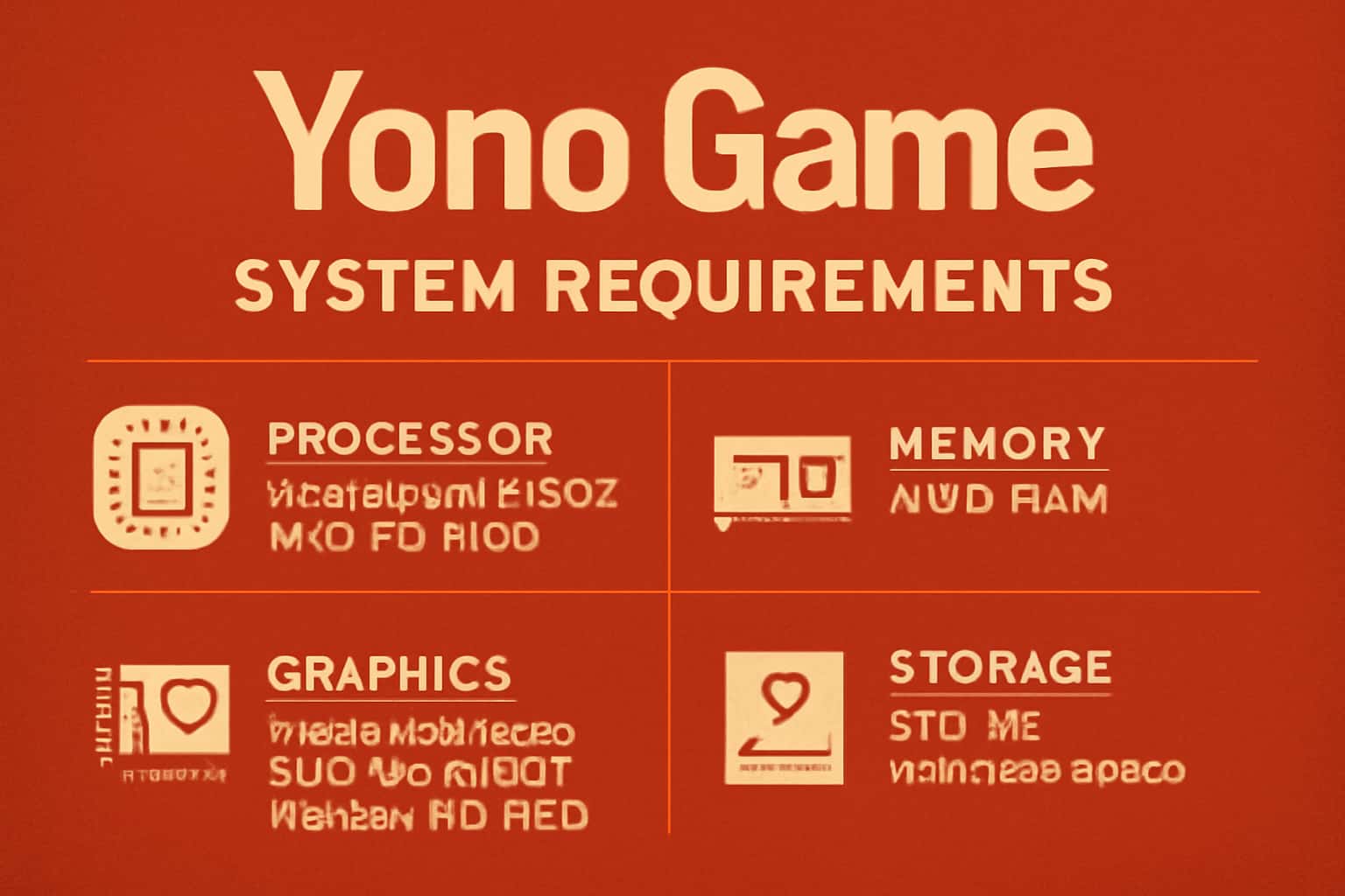 Yono Game System Requirements overview image.