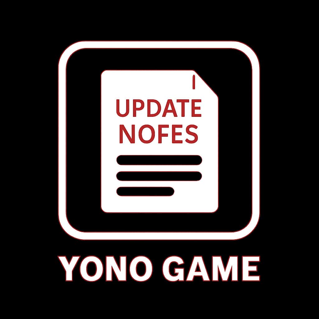 An icon for Yono Game Update Notes.