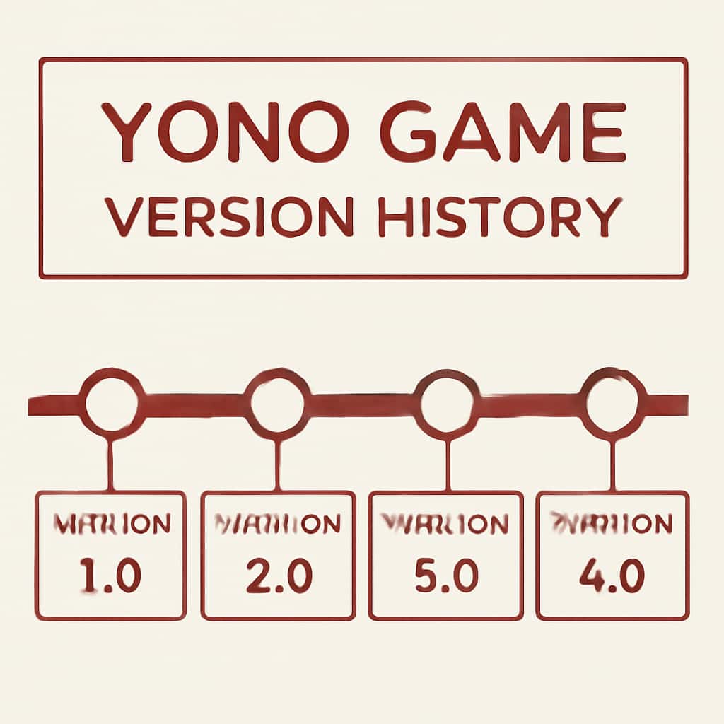 Diagram illustrating Yono Game Version History.