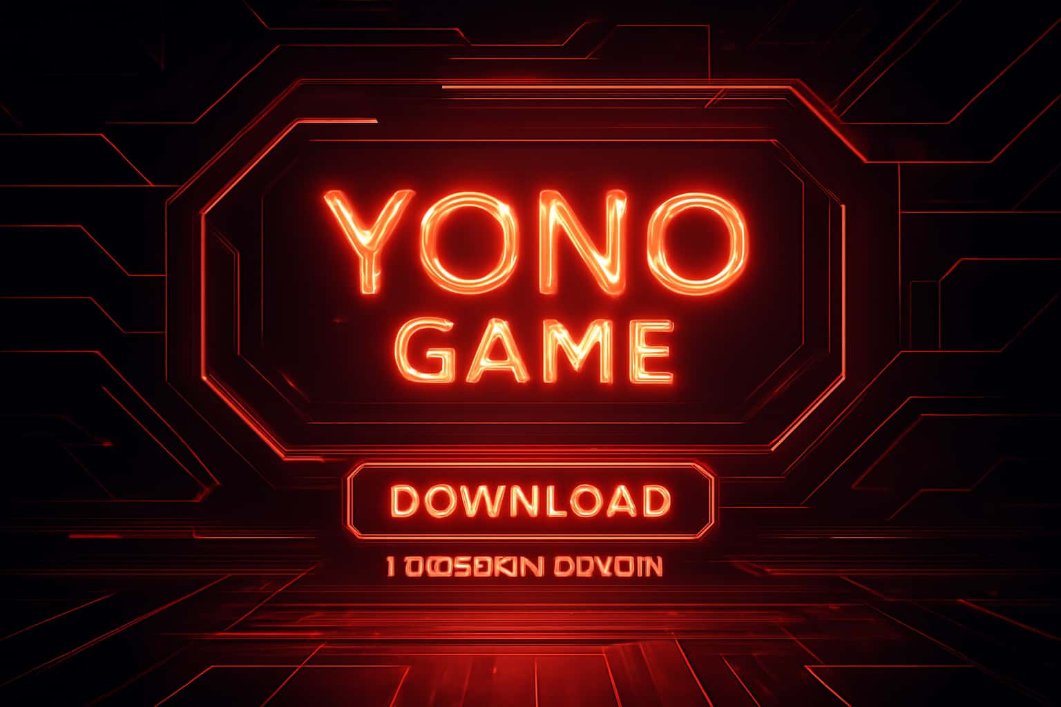 Futuristic gaming landscape with neon accents